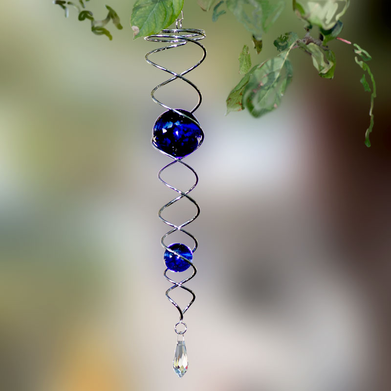 Edelstahl Twister Blue