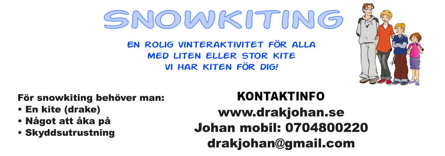 snowkiting -  en rolig aktivitet f�r hela familjen